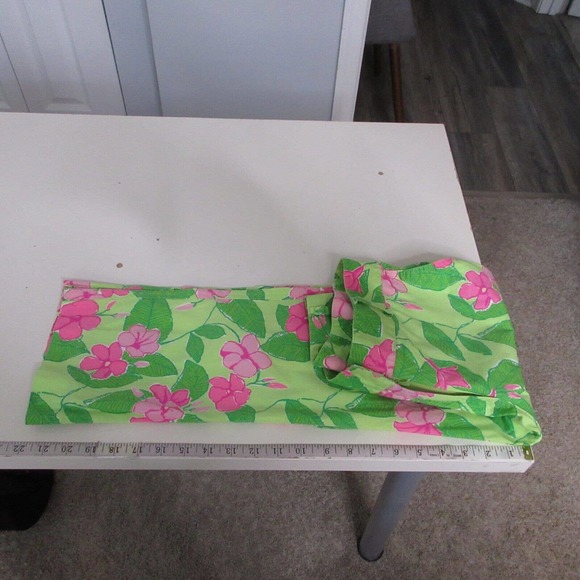 Vintage Lilly Pulitzer Pants Floral Pink Green - Picture 12 of 14
